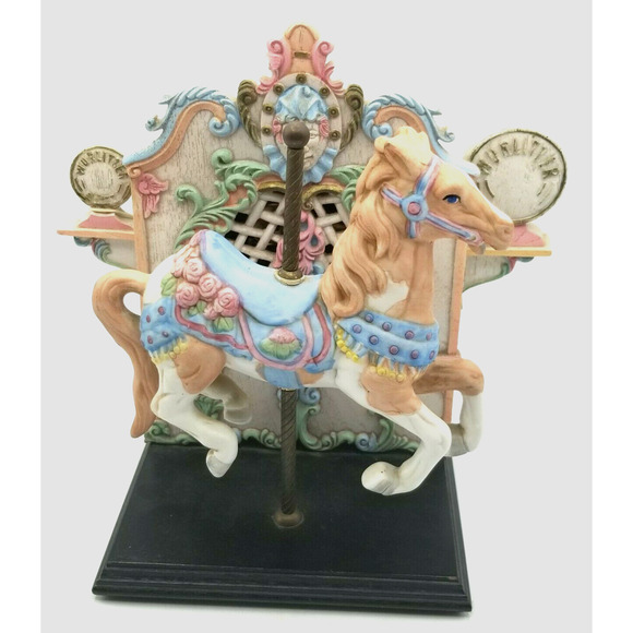 Carousel Memories Music Box Vintage 1987 Plays As Time Goes By Willits Designs - Picture 2 of 12